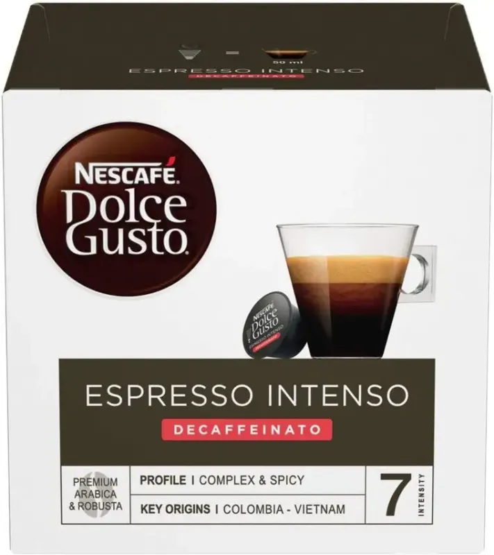 Subito Disponibile Nescafé Dolce Gusto Espresso Intenso Decaffeinato Capsule caffè Tostatura media 34 pz
