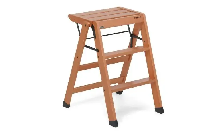 Foppapedretti LoSgabello pedana Faggio, Metallo, Plastica, Legno Nero, Noce Prezzo Conveniente