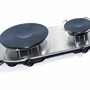 Occasione RGV JOLLY DOUBLE piano cottura Nero, Argento Superficie piana Piastra sigillata 2 Fornello(i)