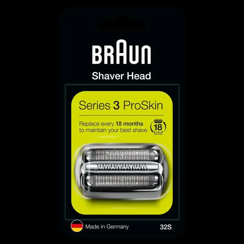 Promozione Braun Series 3 32S Testina Di Ricambio Per Rasoio Elettrico Uomo - Argento