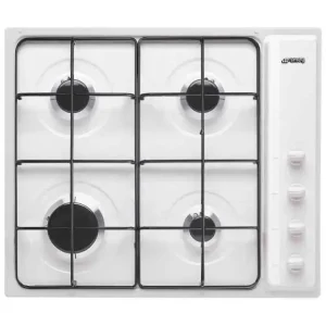 Pagamento Sicuro Smeg S64SB piano cottura Bianco Da incasso 60 cm Gas 4 Fornello(i)