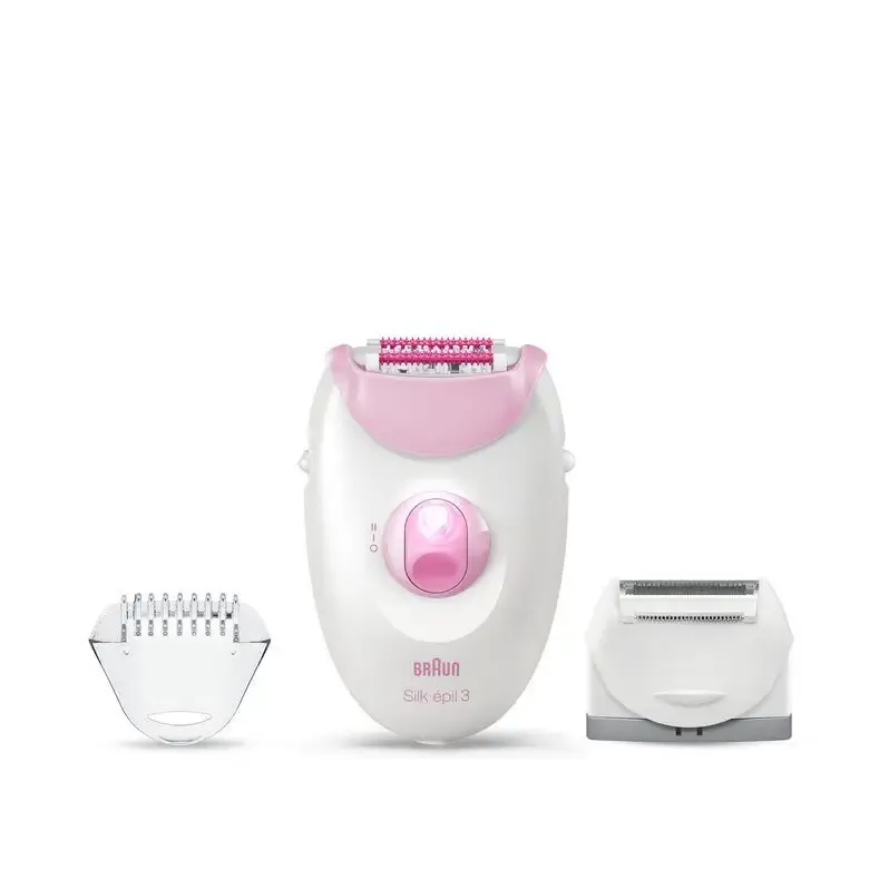 Ultime Pezzi Braun Silk-épil 3 -270, Epilatore Donna Per La Rimozione Duratura Dei Peli - Bianco/Rosa