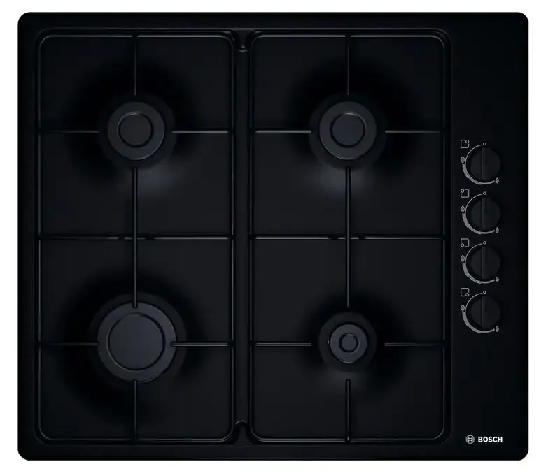 Prezzo Scontato Bosch PBP6B6B80 piano cottura Nero Da incasso Gas 4 Fornello(i)