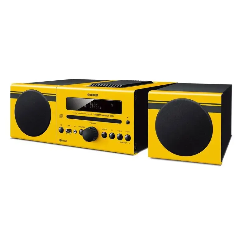 Nuova Collezione Yamaha MCR-B043 Microsistema audio per la casa 30 W Giallo