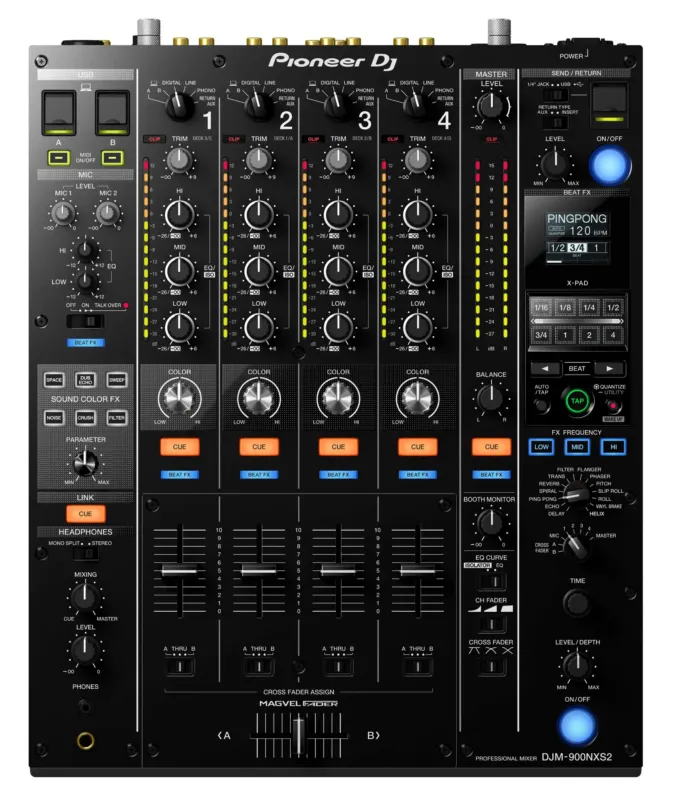 Pioneer DJ DJM-900nxs2 Mixer Audio 4 Canali 20 - 40000 Hz Bestseller