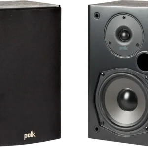 Polk Audio Coppi di Diffusori T15 Bookshelf a 2 Vie, Coppia Nero Scelto Dai Clienti