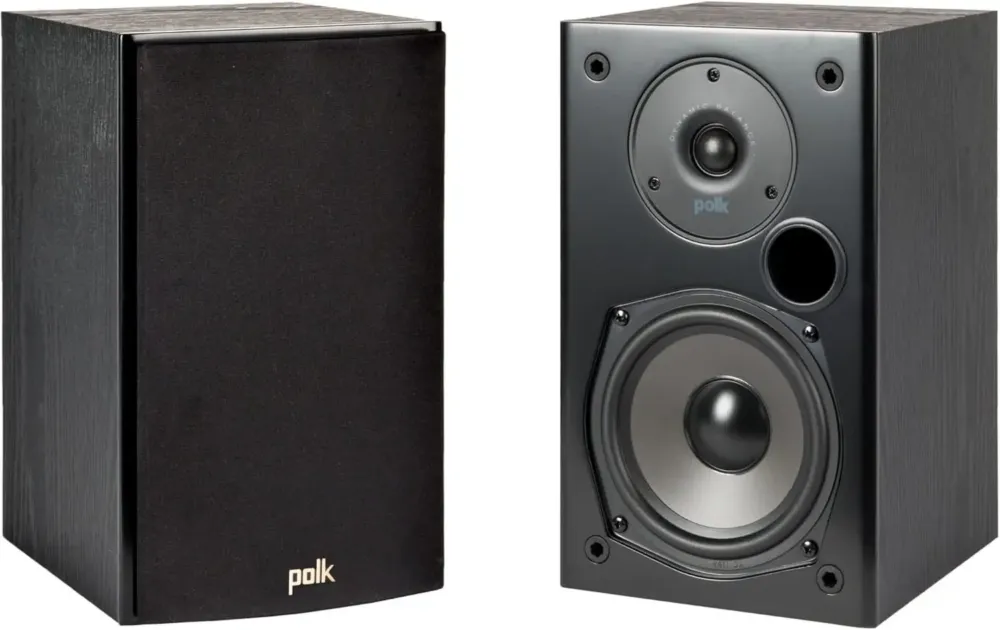 Polk Audio Coppi di Diffusori T15 Bookshelf a 2 Vie, Coppia Nero Scelto Dai Clienti