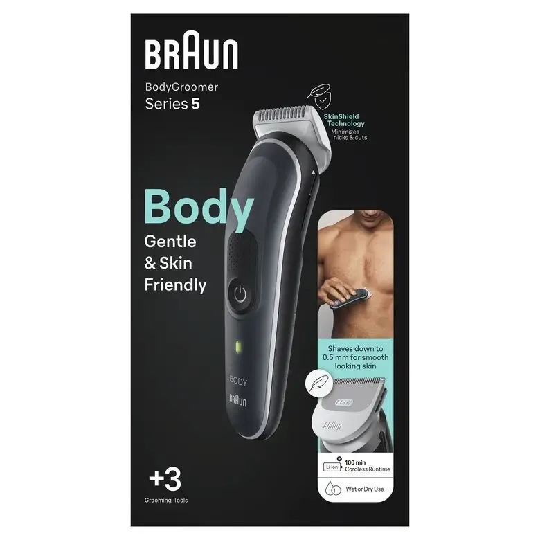 Braun BodyGroomer 5 BG5340 Rifinitore Corpo Direttamente Dal Produttore