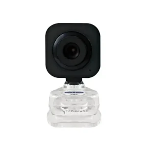 Affare Techmade TM-C012 webcam 0,3 MP 640 x 480 Pixel USB 2.0 Nero, Trasparente