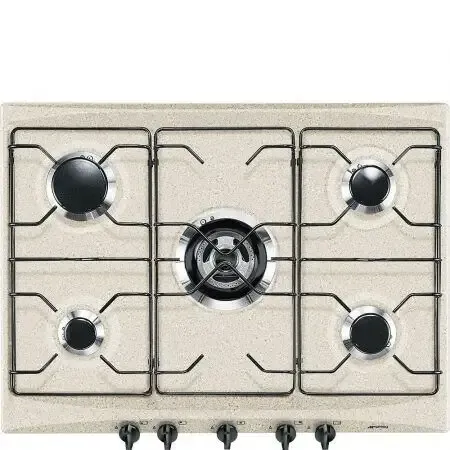 Smeg SR275AV2 piano cottura Beige Da incasso Gas 5 Fornello(i) Non Perdere