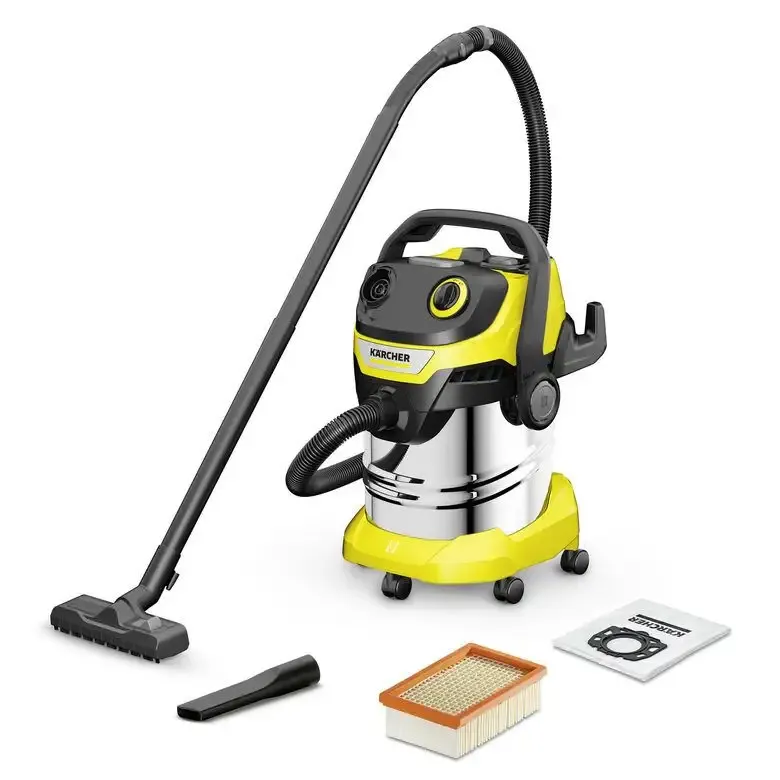 Prezzo Di Fabbrica Kärcher WD 5 S V-25/5/22 Bidone Aspiratutto Acciaio inossidabile, Nero, Giallo 25 L 1100 W