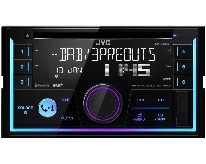JVC KW-DB93BT Nero Bluetooth Ultime Pezzi