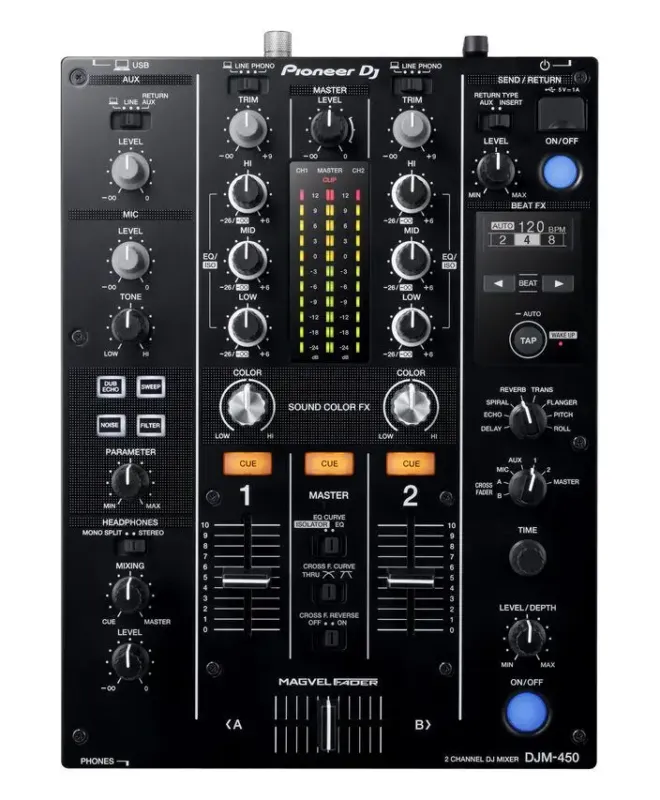 Novità Pioneer DJ DJM-450 controller per DJ 2 canali Nero