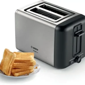 Bosch TAT3P420DE tostapane 2 fetta/e 970 W Nero, Argento Occasione Imperdibile