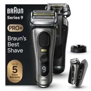 Braun Series 9 Pro+ 9525s Wet & Dry Rasoio Trimmer Metallico Ultime Pezzi