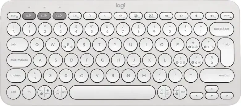 Logitech Pebble Keys 2 K380s tastiera RF senza fili + Bluetooth QWERTY Italiano Bianco Prezzo Basso