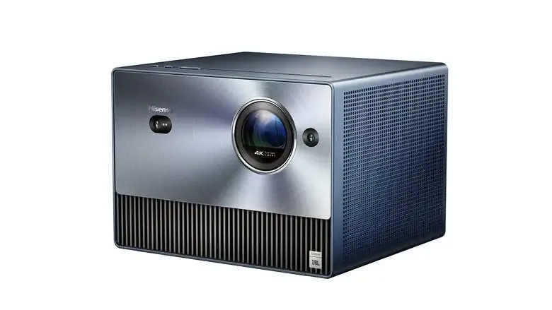 Hisense Mini videoproiettore Proiettore Triplo Laser 4K C1, da 65" fino a 300", Proiezione Tiro lungo, Smart TV VIDAA U6, Wifi, Bluetooth, Dolby Vision, Audio JBL Dolby Atmos, 1600 ANSI lume Novità