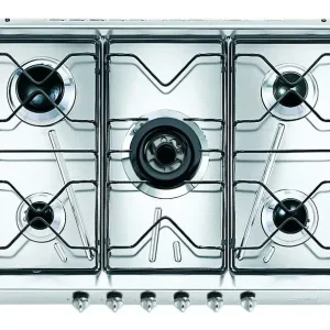 Prezzo Conveniente Smeg SRV576-5 piano cottura Acciaio inossidabile Da incasso Gas 5 Fornello(i)