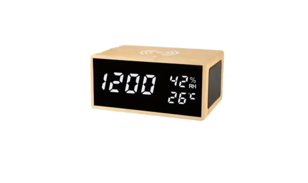 Lowell Sveglia digitale multifunzione JD9533 in Legno Must-Have