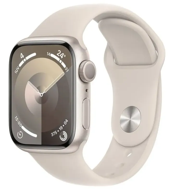 Apple Watch Series 9 GPS Cassa 41mm in Alluminio Galassia con Cinturino Sport Galassia - S/M Miglior Prezzo