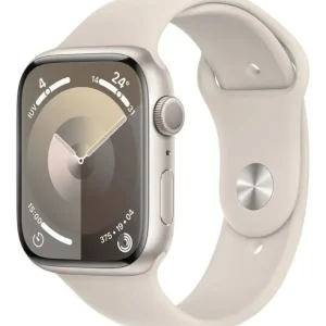 Apple Watch Series 9 GPS Cassa 45mm in Alluminio Galassia con Cinturino Sport Galassia - M/L Di Tendenza