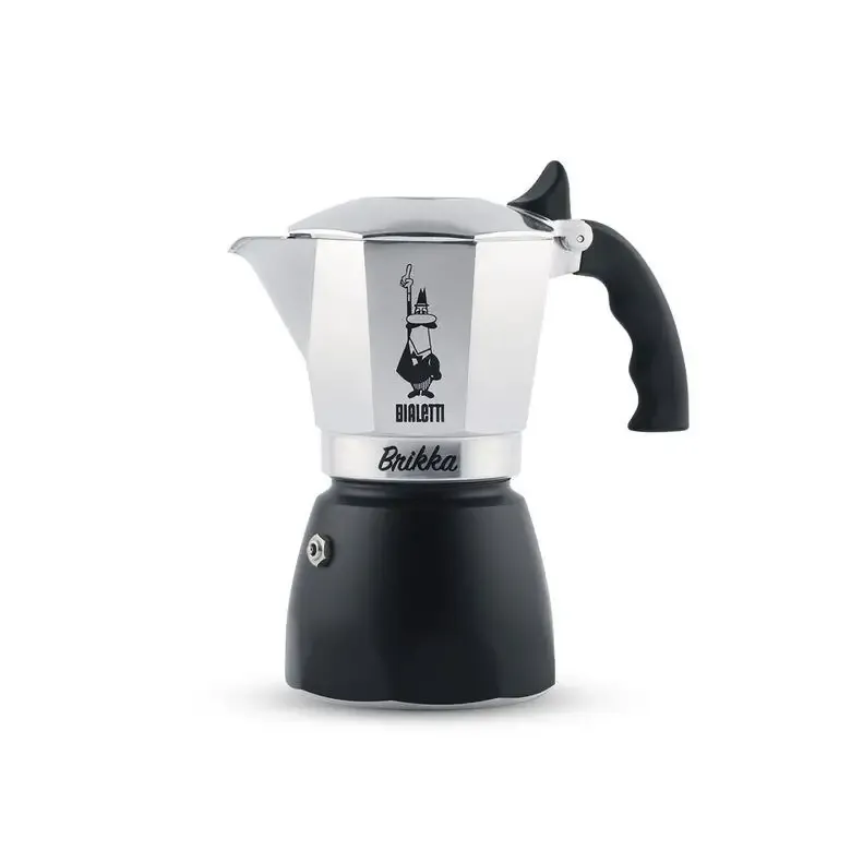 Offerta Lampo Bialetti Brikka Moka 0,1 L Nero, Acciaio inossidabile