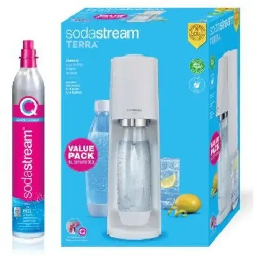 Offerta Lampo Sodastream Gasatore Terra Bianco Value Pack