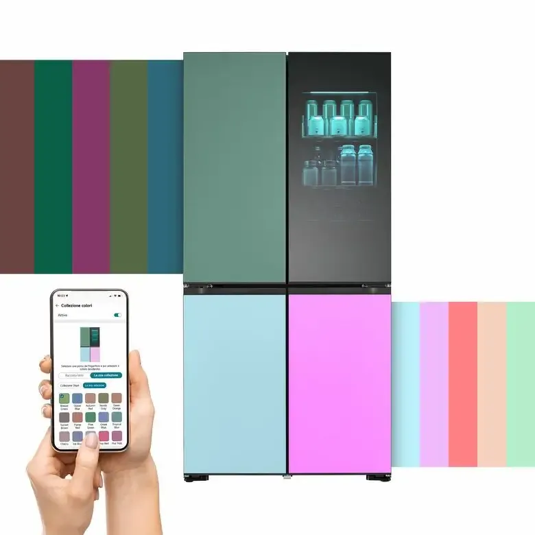 LG InstaView MoodUP GMV960NNME Frigo multidoor , Classe E, 617L , Colore personalizzabile Prezzo Ridotto
