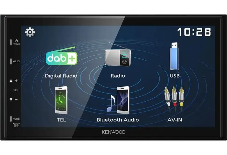 Bestseller Kenwood Electronics DMX129DAB Ricevitore multimediale per auto Nero 64 W Bluetooth