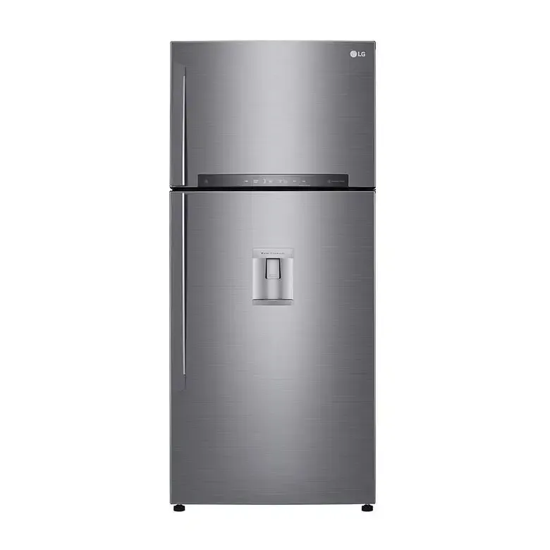 LG GTF744PZPED Frigorifero Combinato A Libera Installazione, Wi-Fi, Dispenser Acqua, Classe E, Inox Di Tendenza