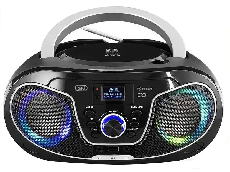 Trevi STEREO PORTATILE BOOMBOX CD DAB DAB+ USB WIRELESS AUX-IN CMP 588 DAB Nuova Collezione