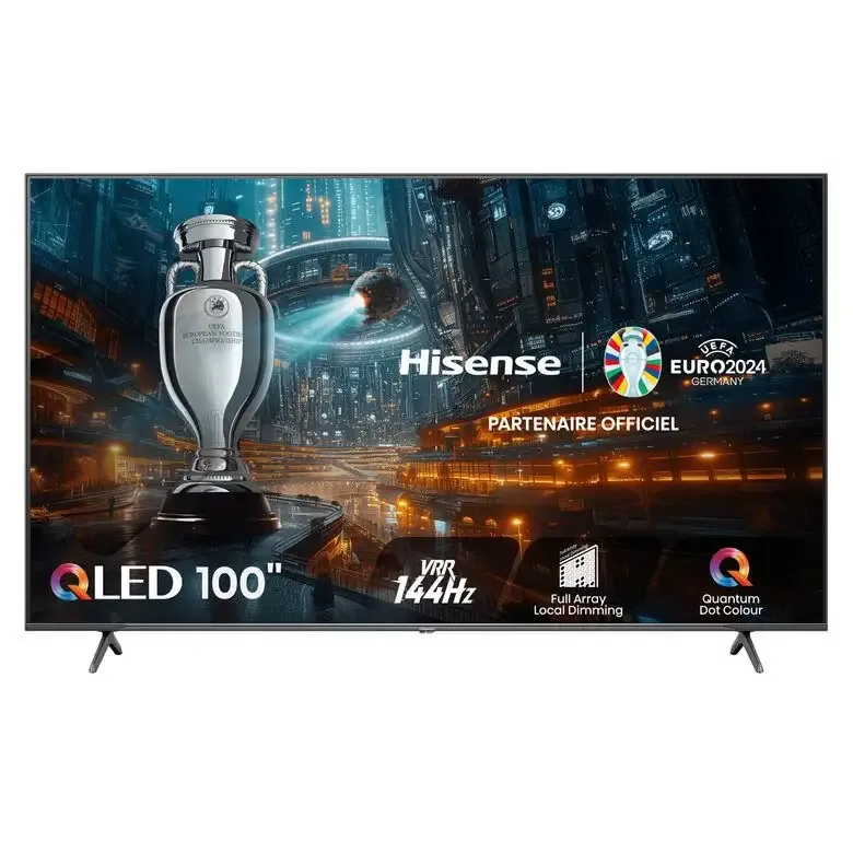 Hisense 100E7NQ Televisione Smart TV PRO TV 100 pollici 4K Ultra HD Wi-Fi Nero 500 cd/m² Must-Have
