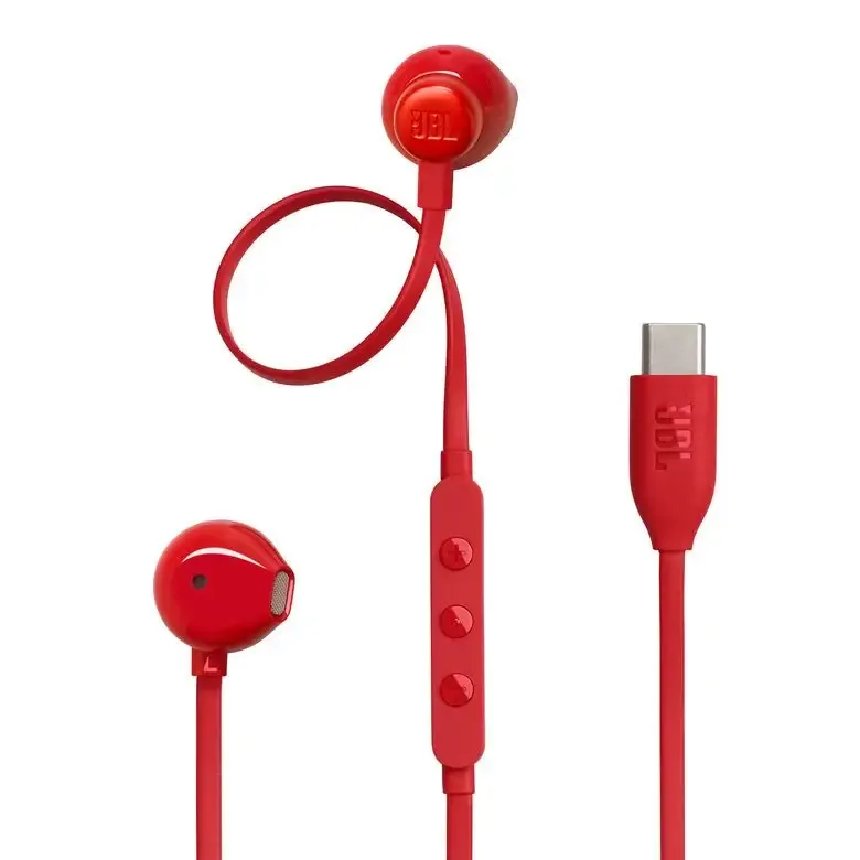 Spedizione Espresso JBL Tune 305C Auricolare Cablato In-ear Musica e Chiamate USB tipo-C Rosso