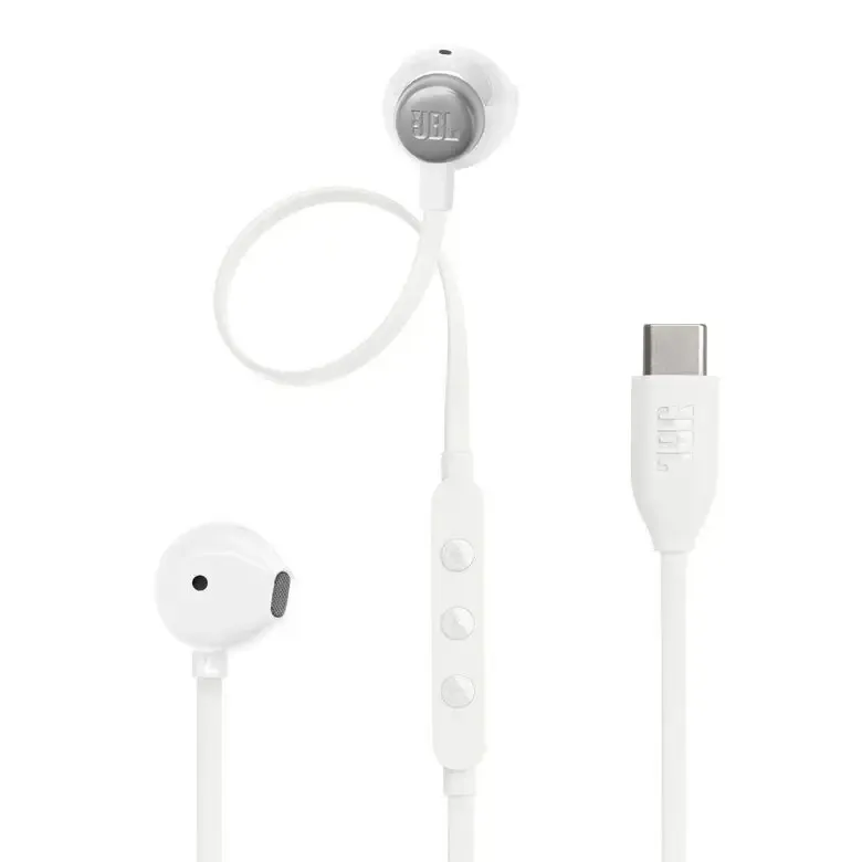 JBL Tune 305C Auricolare Cablato In-ear Musica e Chiamate USB tipo-C Bianco Popolare