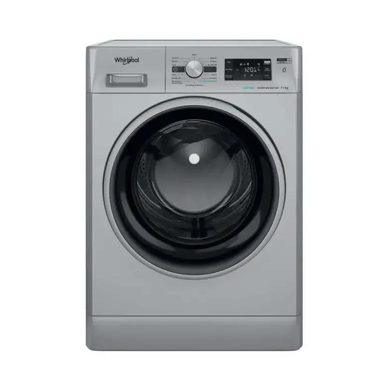 Whirlpool FFB 116 SILVER IT Lavatrice A Libera Installazione 11 Kg, 1400 Giri, Tecnologia 6° Senso, FreshCare+, Igiene Vapore, Classe A, Argento Di Tendenza