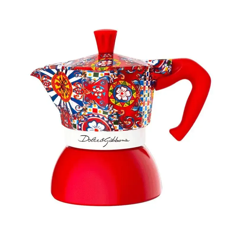 Bialetti Moka Induction Dolce&Gabbana 0,09 L Blu, Rosso, Bianco Ultime Pezzi