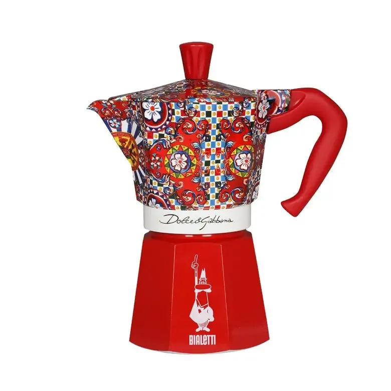 Occasione Imperdibile Bialetti Dolce&Gabbana Moka Express Blu, Rosso, Bianco