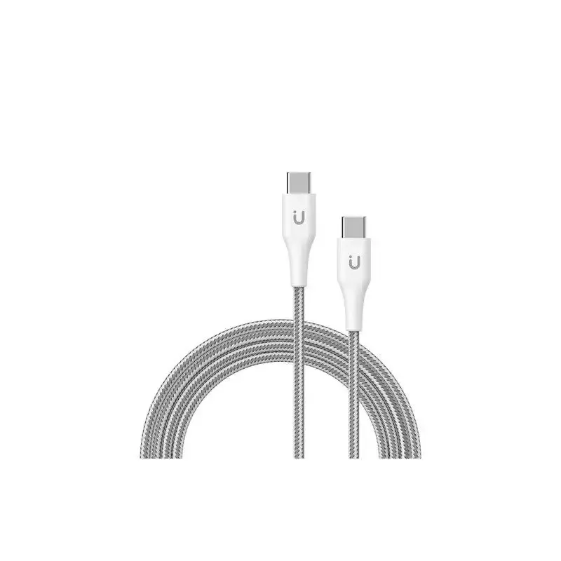 Ultimissimo Modello Cavo Di Ricarica E Trasferimento Tunit USB-C / USB-C 1 Metro 60w Titanio Bianco