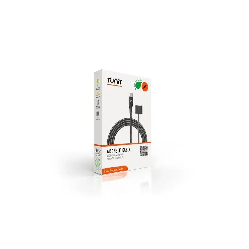 Tunit Cavo Dati Ttcms3bk Cavo Di Ricarica Tunit Usb-c - Magsafe 3 140w 2m Titanio Nero Miglior Prezzo