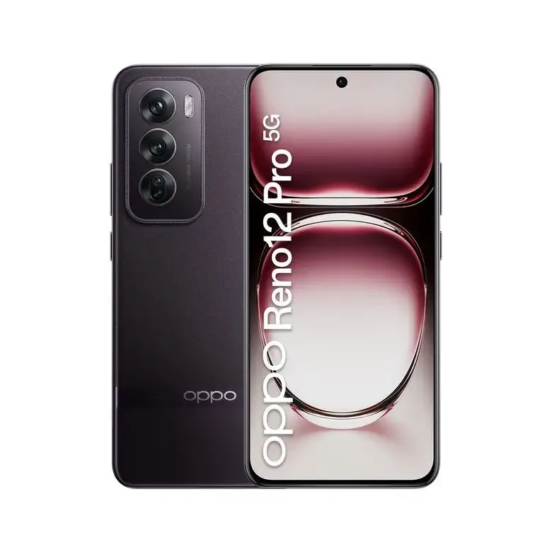 OPPO Reno12 Pro 5G AI Smartphone, Tripla fotocamera 50+50+8MP, Selfie 50MP, Display 6.7” 120HZ AMOLED FHD+, 5000mAh, RAM 12GB(Esp4GB/8GB/12GB)+ROM 512GB, [Versione Italia], Nebula Black Esclusivo