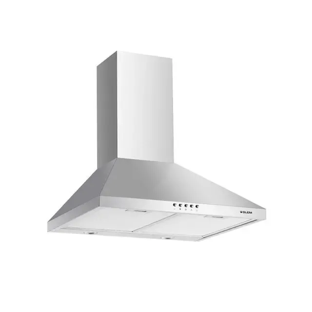 Glem Gas GHP645IX cappa aspirante Integrato Argento, Acciaio inossidabile 498 m³/h C Consegna Rapida