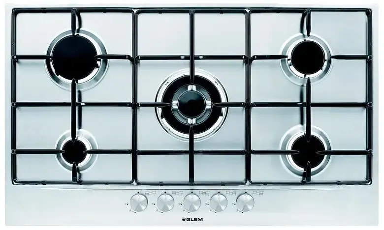 Nuova Collezione Glem Gas GT955IX Piano Cottura Acciaio inossidabile Da incasso 5 Fornelli
