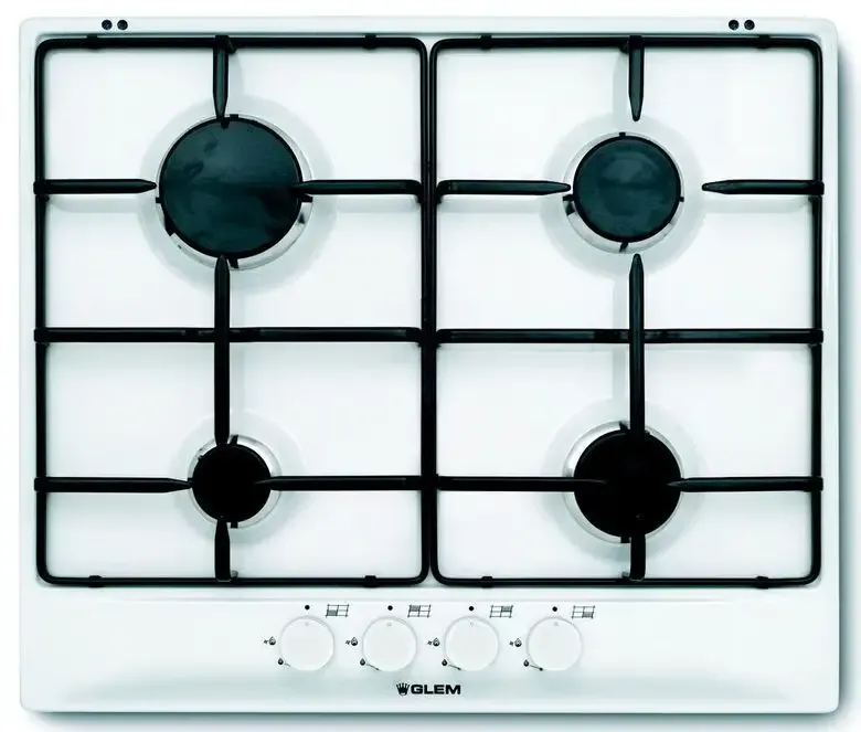 Glem Gas GT64WH piano cottura Bianco Da incasso 60 cm 4 Fornelli Sconto