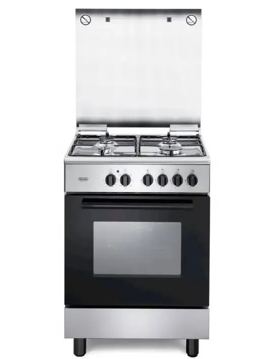 Prezzo Conveniente De Longhi FMXCucina Piano Con 4 Fuochi a Gas Forno Elettrico Classe a Acciaio Inox 60x60