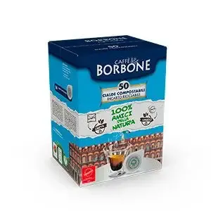 Caffè Borbone Miscela Dek Decaffeinato in cialde da 44mm compostabili, 50pz, compatibili con macchine con sistema Easy Serving Espresso A Buon Prezzo