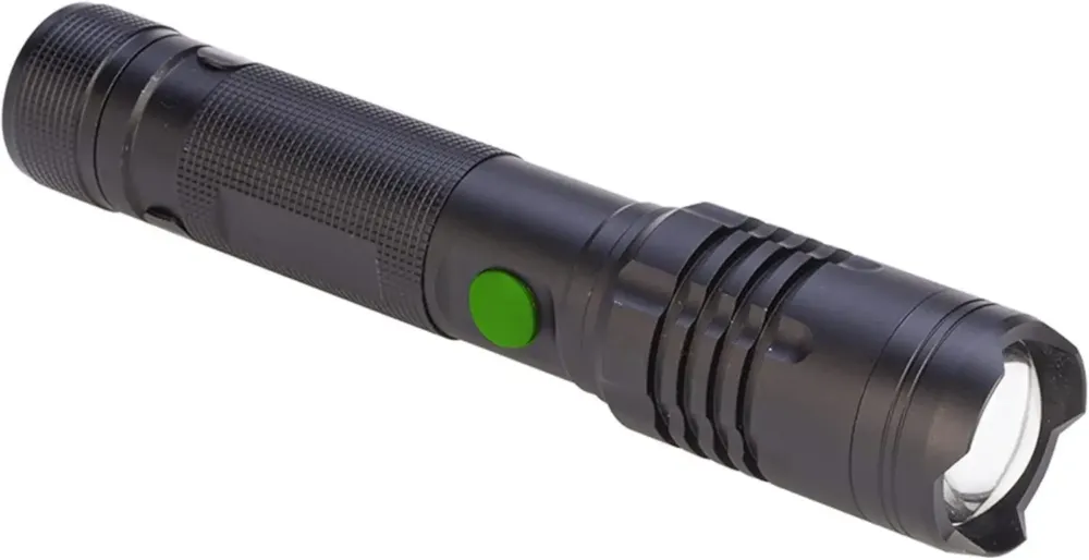 Poly Pool PP3154 Torcia Led Portatile 10W ALU1000 Ricaricabile Usb-c e Power Bank Luce D‘Emergenza o Lavoro in Alluminio Portata 240m con Luce Regolabile Spedito Oggi