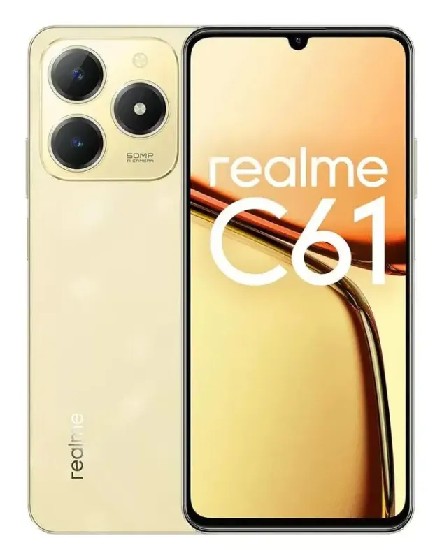 Acquista Ora realme C61 17,1 cm (6.74") Doppia SIM Android 14 4G USB tipo-C 6 GB 256 GB 5000 mAh Oro