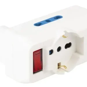 Promozione POLYPOOL PP2389 adattatore per presa di corrente Tipo L (IT) Bianco