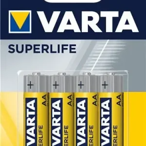 Spedizione Espresso Varta SUPERLIFE Batteria monouso Stilo AA Zinco-Carbonio
