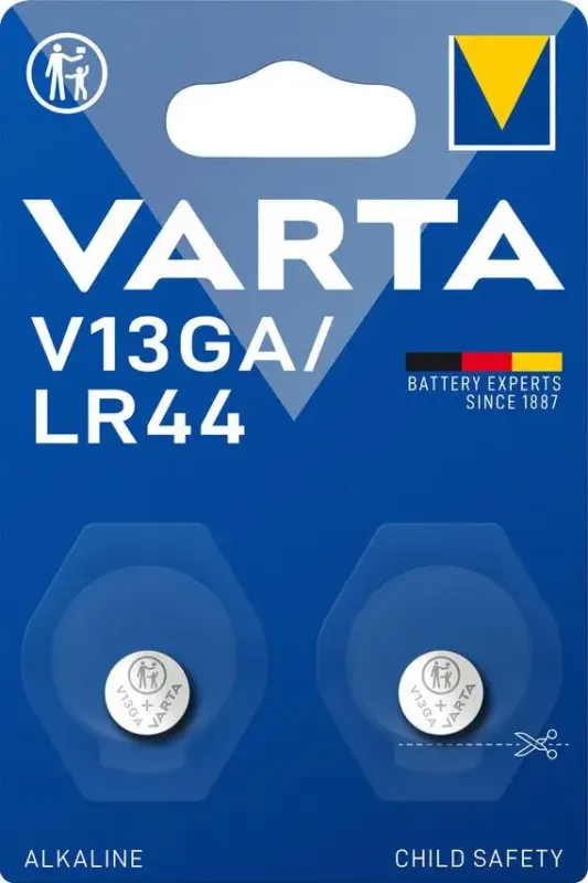 Varta ALKALINE V13GA, LR44 (Batteria Speciale , 1.5V) Blister da 2 Acquista Ora